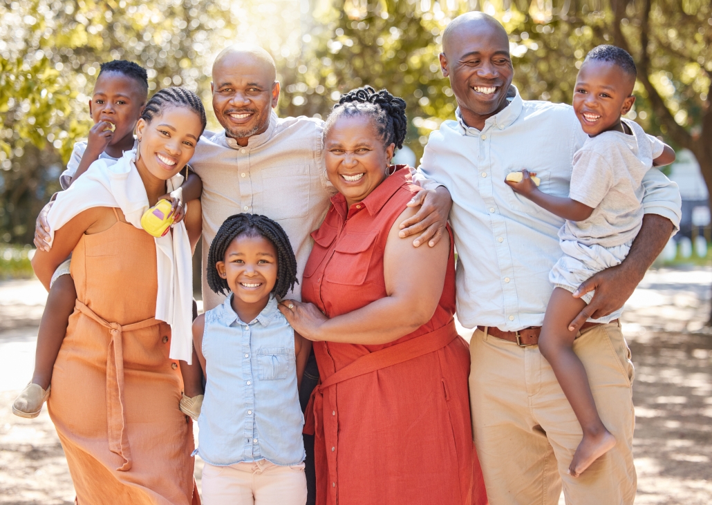 big-family-grandparents-portrait-happy-kids-park-relax-with-siblings-fun-holiday-together-african-dad-mom-children-love-bonding-smiling-relaxing-with-grandmother-grandfather